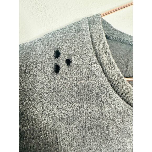 ONE TEASPOON Acid Washed Distressed Black Short Sleeve Tee Shirt Size Medium - Picture 4 of 5